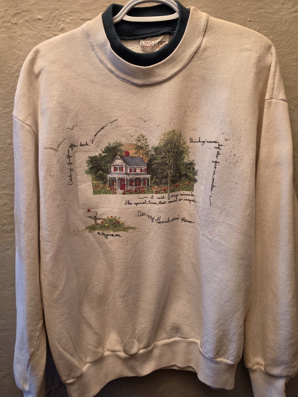 Vintage 90s Grandma’s House Cottagecore Graphic Sweatshirt Pullover